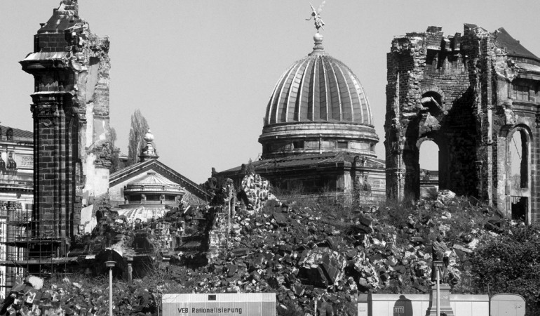 Erinnerung an die Bombardierung in Dresden
