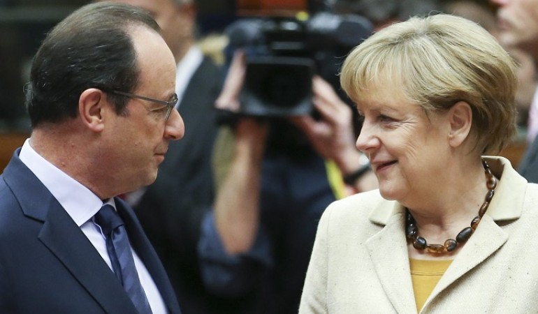 Manchmal übernehmen auch Länderchefs selbst solche diplomatischen Gespräche. Im Fall der Ukraine sind es nun Kanzlerin Angela Merkel und der Länderchef von Frankreich. (Foto: dpa)