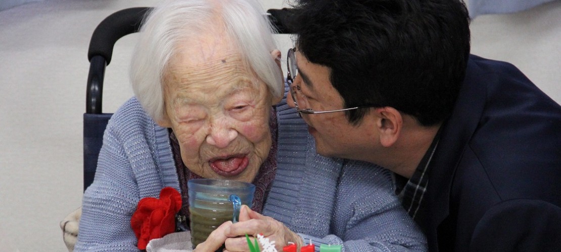 Herzlichen Glückwunsch! Die Japanerin Misao Okawa feiert ihren 117. Geburtstag. (Foto: dpa)