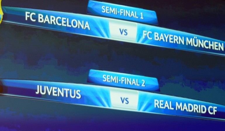 Hinspiel in Barcelona, Rückspiel in München. So sieht die Auslosung für Bayern aus. (Foto: dpa)