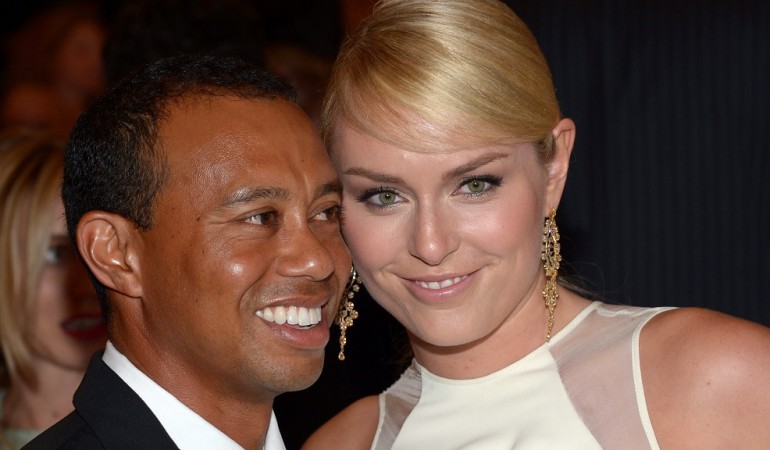 Dieses Traumpaar hat sich nun getrennt: Lindsey Vonn und Tiger Woods. (Foto: dpa)
