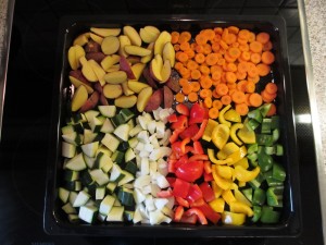 Gemüseblech mit Kräuterquark (2)