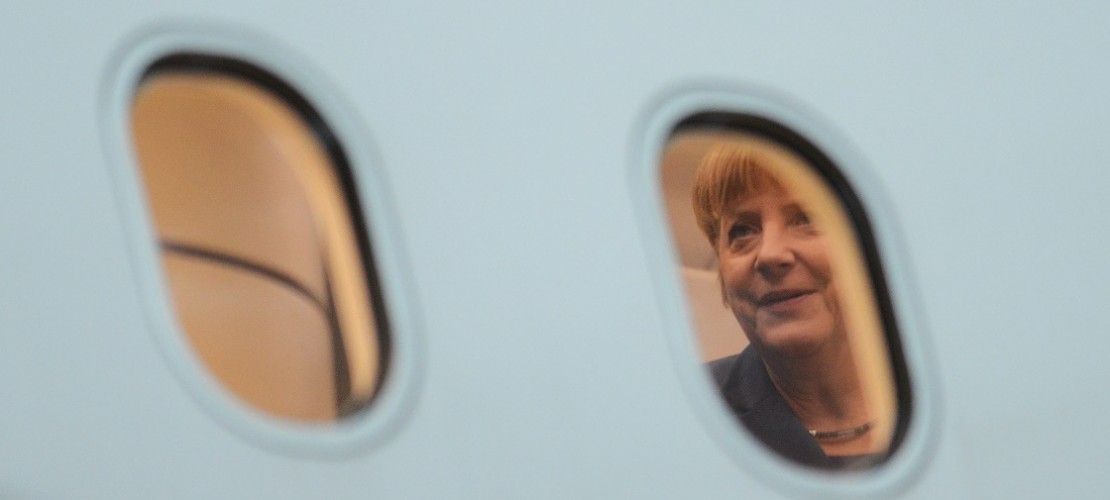 Die Bundeskanzlerin Angela Merkel flog am Sonntag nach Indien. (Foto: dpa)