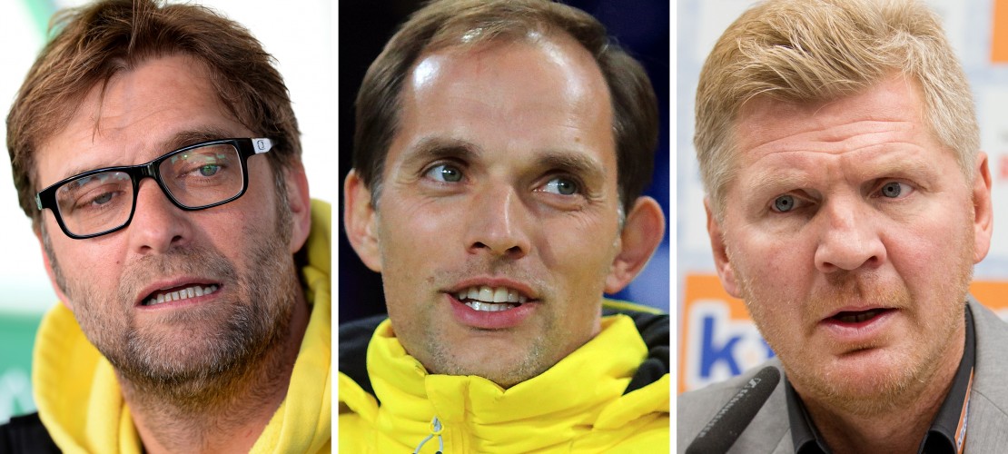 Jürgen Klopp, Thomas Tuchel und Stefan Effenberg. Diese drei Trainer stehen im Moment unter Beobachtung. (Foto: dpa)