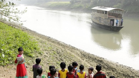 Schwimmende Schulen in Bangladesch