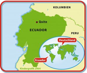 Hier liegt Ecuador. (Grafik: dpa)