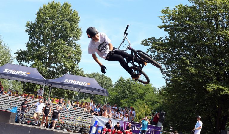 Solche Stunts kann man im Rheinpark am kommenden Wochenende sehen. (Foto: Goyert)