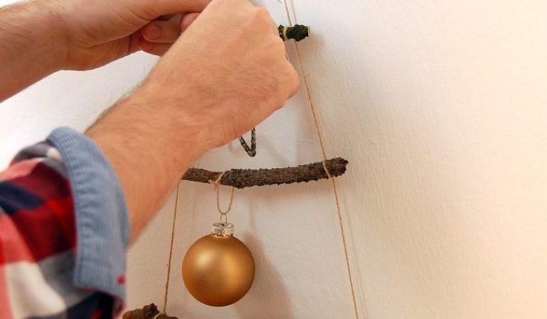 Bastel-Tipp: Weihnachtsbaum für die Wand