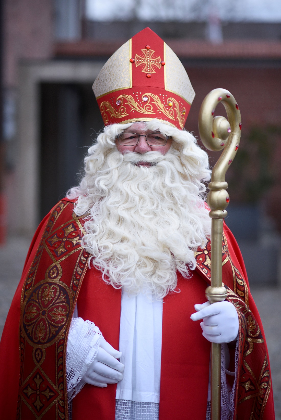 Bischof Hut Fasching Mitra Kopfbedeckung Weihnachten Nikolaus Bischof 