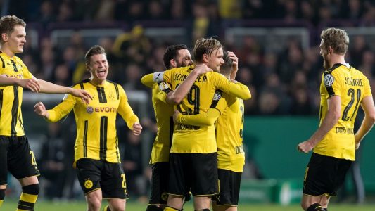 Dortmund siegt gegen Lotte