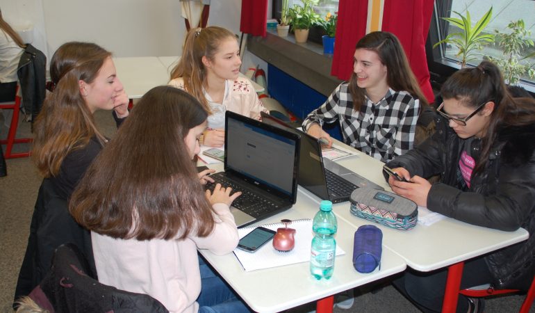 Schülerinnen der Europaschule Rheinberg. (Foto: Christina Rinkl)