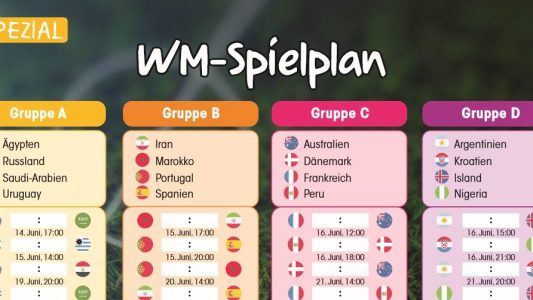 WM-Spielplan als PDF zum Herunterladen und Ausdrucken.