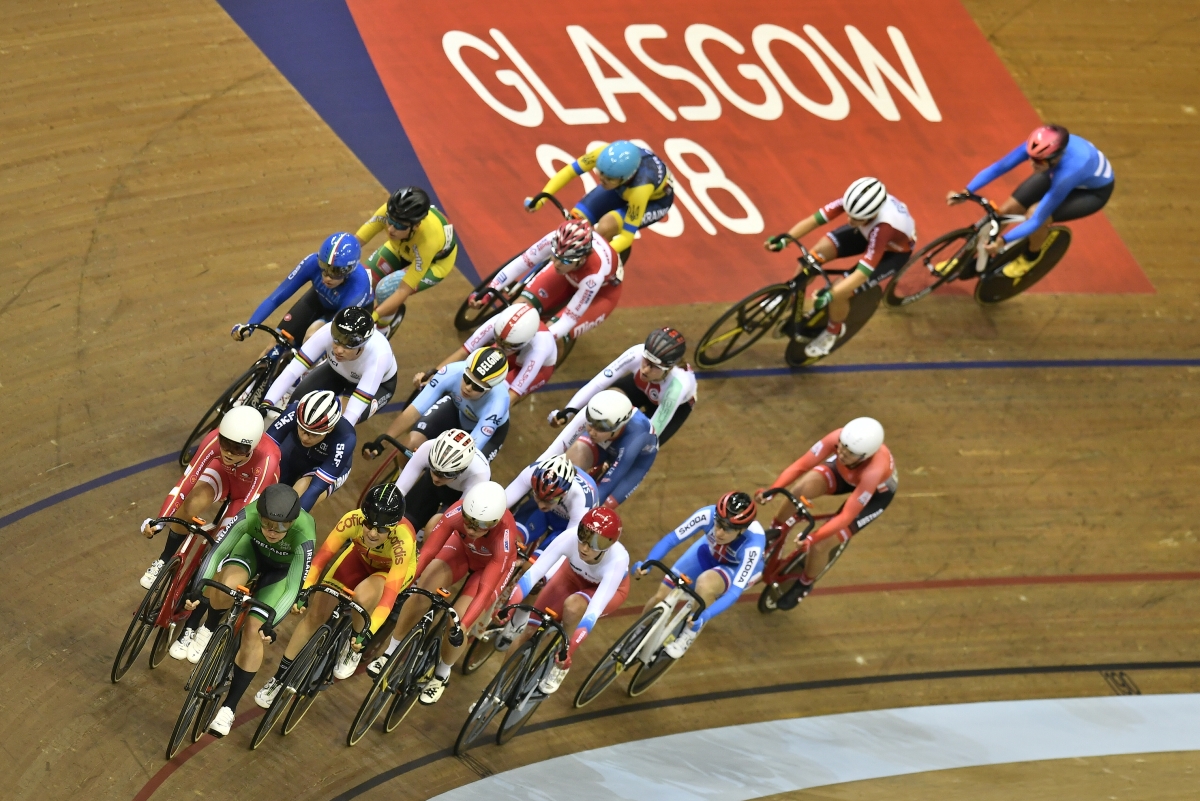 Das Bahnradfahren gehört auch zu den Europameisterschaften, die gerade in Glasgow ausgetragen werden. (Foto: dpa)